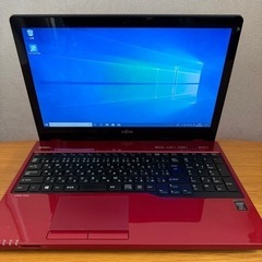 富士通ノートパソコンLIFEBOOK AH45/U ルビーレッド　