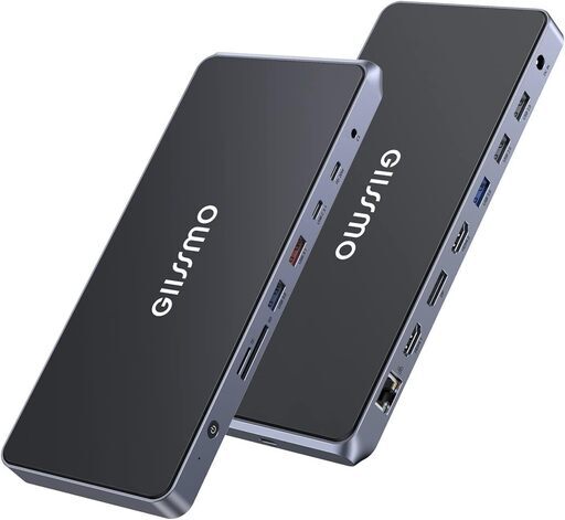 GIISSMO 14-IN-1 USB-C ドッキングステーション ブラック