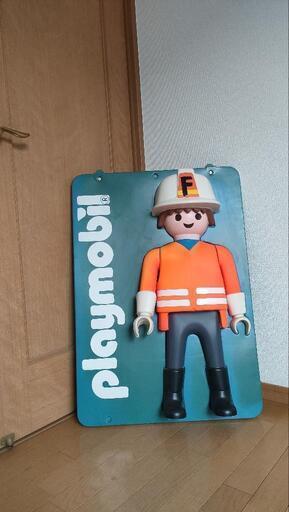 プレイモービル PLAYMOBILE 店舗用 ディスプレイ 看板  消防士 巨大プレイモービル レア