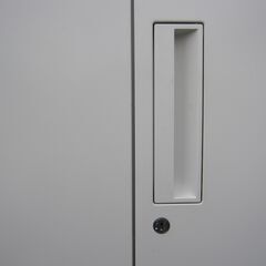 上下書庫セット　両開き/3列11段クリアケース　ホワイト　コクヨ製エディア　鍵無し・作成可能1100円/本