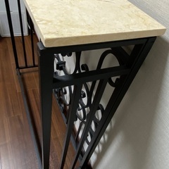 コンソールテーブル 天板大理石 W88cm