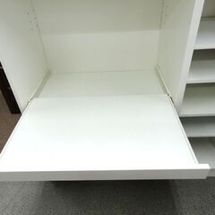 ミドルレンジボード 幅90×奥行40×高さ90㎝ ホワイト 食器棚 キッチンボード 収納 西岡店 ミドルレンジボード 幅90×奥行40×高さ90㎝ ホワイト 食器棚