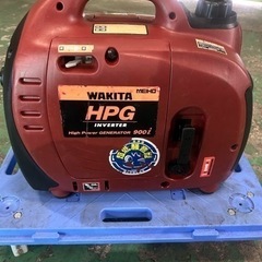 【実動品】ワキタWAKITA/メイホMEIHO ポータブルエンジン発電機　インバーター　HPG900i