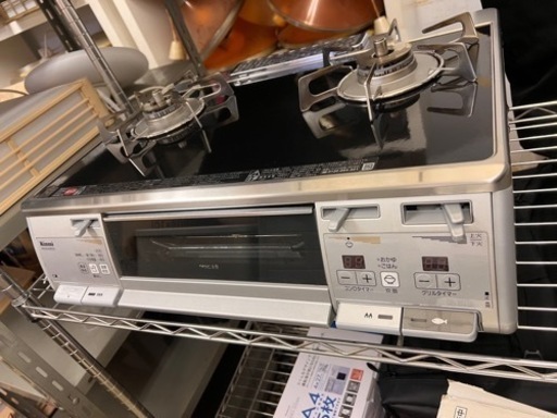 取引中リンナイ ガラストップ 都市ガス ガスコンロ 左強火