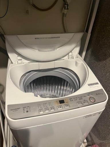 【中古・美品】SHARP 洗濯機　6キロ