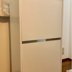 【決まりました】美品　IKEA イケア シューズボックス2段 ホ...