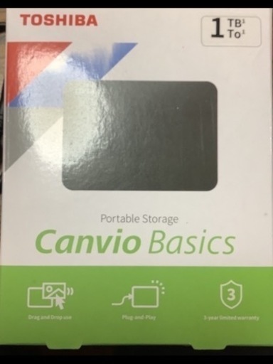 東芝USB 外付けHDD 　1TB 新品未使用