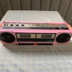 昭和レトロ　日立　ラジオカセットレコーダー　パディスコ　w4w4