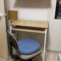 【ネット決済・配送可】2段机 家具 オフィス用家具