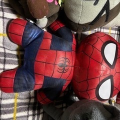 【そろそろ処分】ぬいぐるみスパイダーマン・アイルー・猫