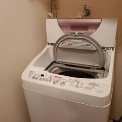 洗濯機　乾燥機能付き　シャープ　穴なし