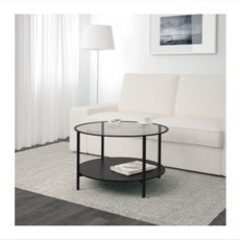 IKEA テーブル　ブラック　丸テーブル