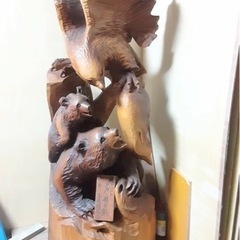 【希少】巨大‼︎  熊の木彫り　