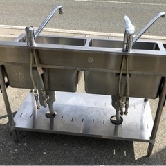 ⭐︎中古品　マルゼン　2槽シンク　1200×600×815mm  厨房用品⭐︎