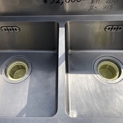⭐︎中古品　マルゼン　2槽シンク　1200×600×815mm  厨房用品⭐︎