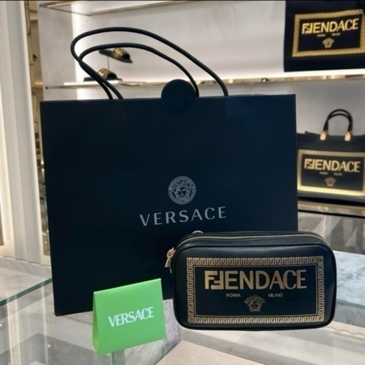 フェンダーチェ FENDACE ロゴ カメラショルダーバッグ