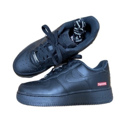 【 美品・ほぼ未使用 】24ｾﾝﾁ☆ NIKE / supreme /  Air Force 1 / Low / ﾌﾞﾗｯｸ /