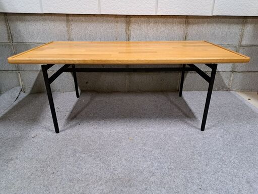 関家具 木製 カフェテーブル コーヒーテーブル センターテーブル 座卓 幅105cm×奥行53cm×高さ40cm