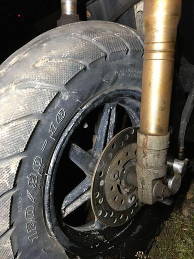 苫小牧港受 発送可 ズーマー ディスクブレーキ ZX足周りライブディオ