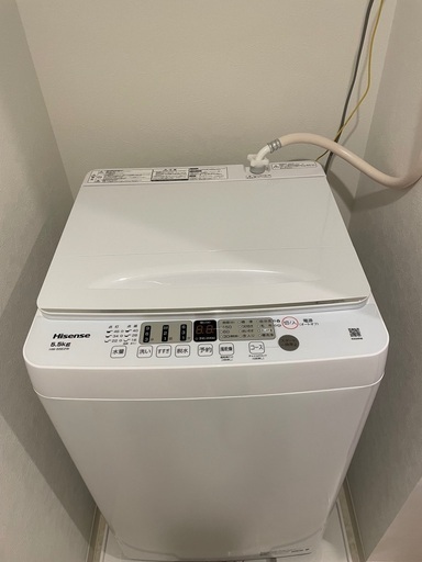 3/28まで  ハイセンス Hisense 5.5kg 全自動洗濯機 HW-55E2W