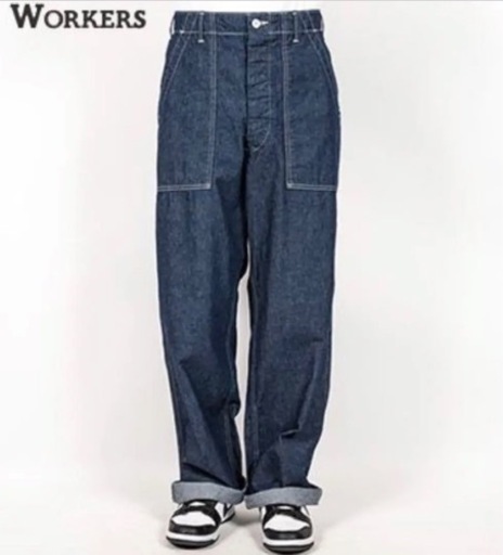 新品WORKERS k\u0026tワーカーズ　デニムDenim|ベーカーbakerパンツ ベイカーパンツ ヴィンテージ ミリタリー