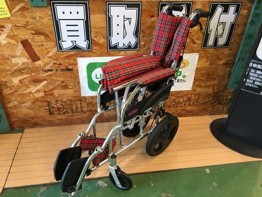 【愛品館八千代店】カドクラ　アルミ介助用車椅子　A604-ACR