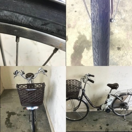 175★岐阜発　Panasonic Lithium vivi EX/ 電動自転車/ 24インチ/ アシスト走行確認/ 充電器なし/ タイヤひび割れあり/ 現状品　R4.10/27★