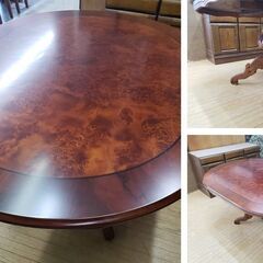 c22　イタリア製 オーバル型 ダイニングテーブル