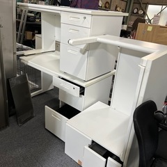 家具 オフィス用家具 机3セット 椅子セット