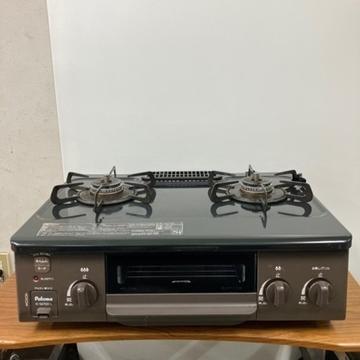 k2403-389 パロマ ガステーブル IC-S37DX-L 2020年製 LPガス用 動作確認済み サビ・汚れあり 中古