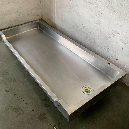 舟形シンク ステンレス シンクトップ 上部のみ 業務用 流し台 厨房 飲食店 W1800×D750×H360 ②
