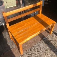 【引取り限定】ベンチ　木製　椅子　中古