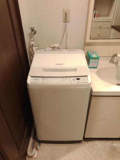 HITACHI/日立 7.0㎏洗濯機】美品 2021年製 ビートウォッシュ BW-V70G-W 
