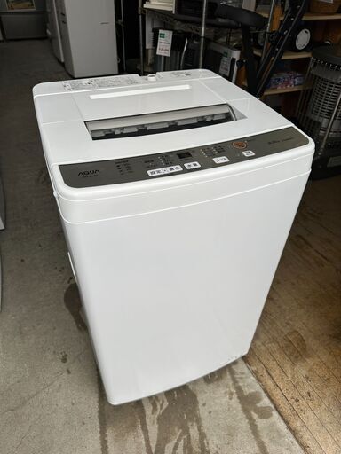 【動作保証あり】AQUA アクア 2021年 AQW-S60J 6.0kg 洗濯機【管理KRS653】