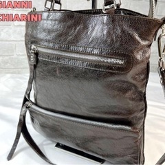 GIANNI CHIARINI 2way 本革ショルダーバッグ ...