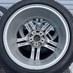 メーカー不明ツイン5本スポーク 7.5J-17 off+52 pcd112/5H ハブ径約66ミリ 球面ボルト径約15ミリ 品番：A1714000025 Continental Conti Viking Contact6(コンチネンタル コンチ バイキング コンタクト) 205/50R17 93T 2015年製 スタッドレスタイヤ付き4本  ベンツAクラス(W176)/ベンツAMG CLAクラス(W117)/ベンツBクラス(W246)/ベンツCクラス(W204/207)/ベンツEクラスクーペ(W207) 