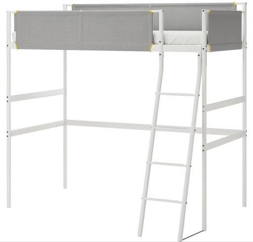 【sj359】IKEA　イケア　VITVAL　ヴィトヴァル　ロフトベッド