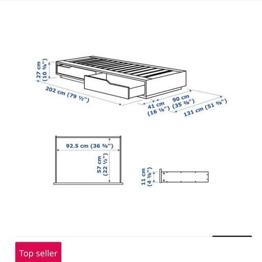 IKEA MANDAL シングルベッド 組み立て済