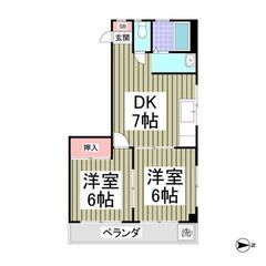 💙フリーレント1ヶ月！敷礼０！《2DK》川口市♦嬉しい追い炊き機能付き！駐車場あり(先着順)！コンビニ徒歩圏内！ベランダあり！収納あり！お風呂＆トイレ別！💙  − 埼玉県