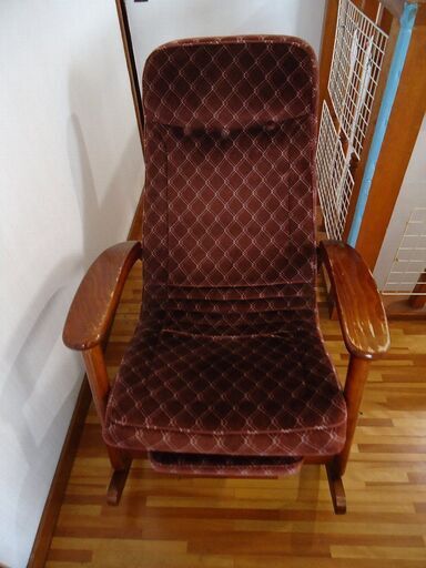 マツダ 松田家具 ロッキングチェア フットレスト付