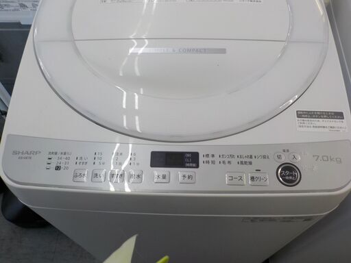 ID387676　7K洗濯機　シャープ　2021年製　ES-GE7E　　※キズアリ ID387676 7K洗濯機 シャープ 2021年製 ES-GE7E ※キズアリ