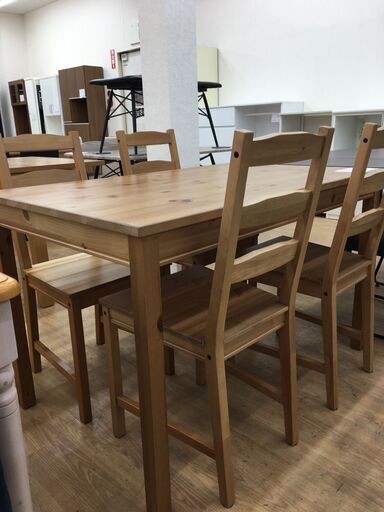 ★ジモティ割あり★  IKEA　イケア４人掛けダイニングセット  W119×D74×H74 クリーニング済み SJ5271