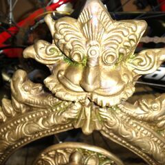 143/603 ガネーシャ オブジェ インドの神様 おつきの人付き 3体