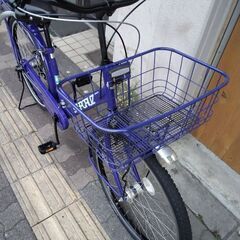 [BRIDGESTONE]STEPCRUZ(ステップクルーズ)26吋 シティーサイクル 内装3段/LEDオート/バイオレットブルー