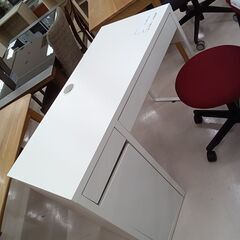 ★ジモティ割あり★ IKEA デスク ホワイト W105×D50...