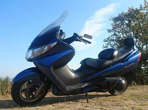 SUZUKI スカイウェイブ 28100km Fi HIDが訳あり おまけF溝ありタイヤ付！