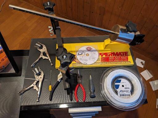 クリッパーメイト USA製ガット張り機 サービスストリング付き