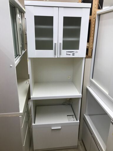 共和産業　スリムキッチンボード フルオープンレール キッチン収納  一本型 女性が使いやすい高さ180cm キッチンボード システムキッチンボード 幅60cm おしゃれ クリーニング済 堺市【ジャングルジャングル石津店】