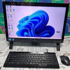 富士通一体型21.5型液晶パソコン ESPRIMO SSD高速 中古品