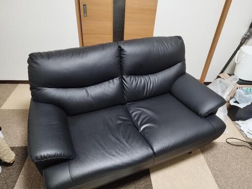 【帯広市】家具 2人掛けソファー【ニトリ製】